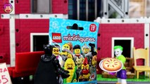 Imaginext Robin gets sent to JAIL!! Batman and Robin sell Pizzas for Lego Minifigures Series 17