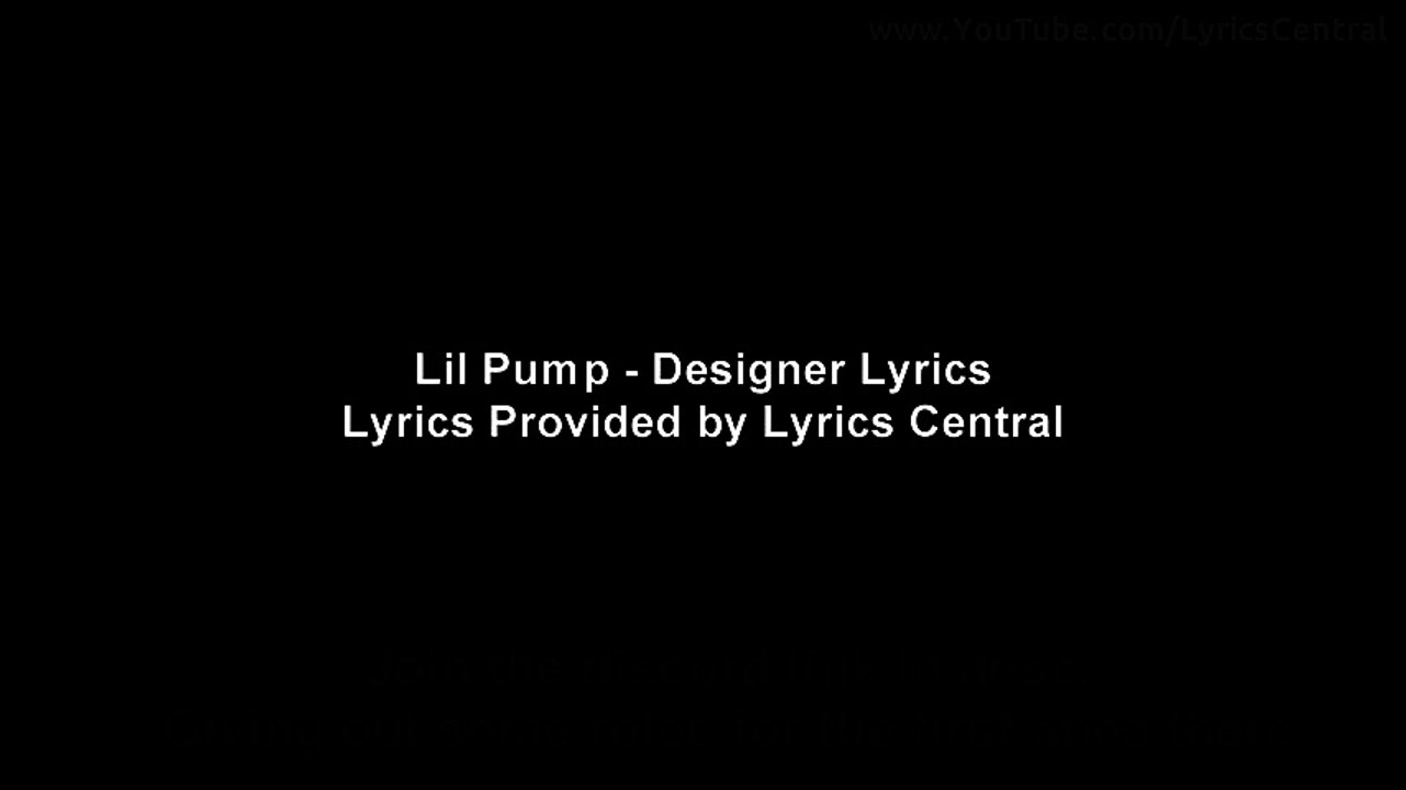 Lil Pump - Designer Lyrics