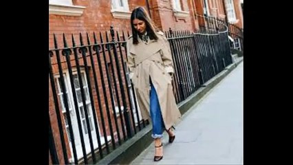 simple style trench coat for winter - 2018 fashionista