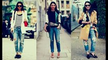 Femme de style de la rue en jeans - 2018 fashionista