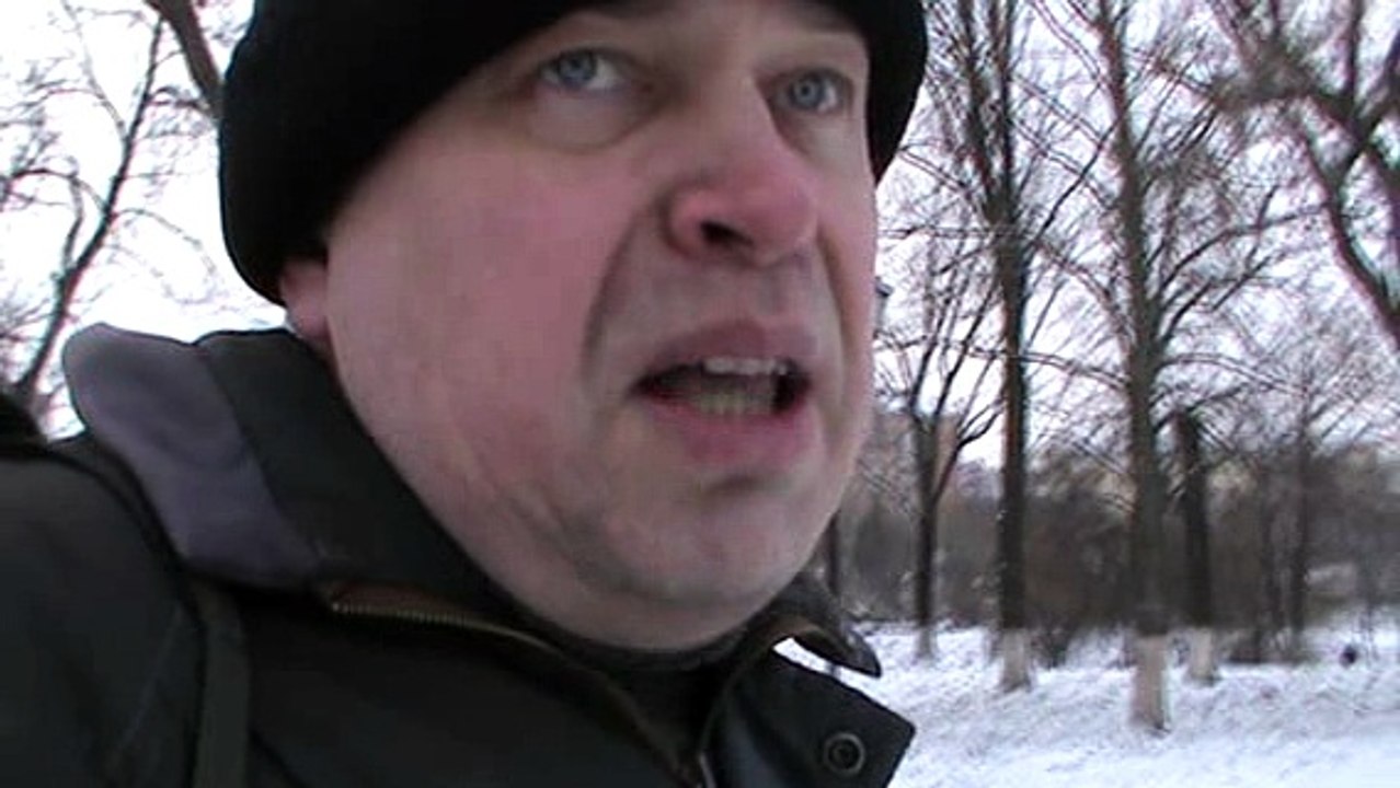 Зимний берег у реки, город Орёл, Геннадий Горин