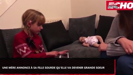 Elle annonce à sa fille sourde qu’elle va devenir grande sœur, découvrez sa réaction (Vidéo)