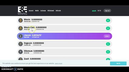 E&E Mining,sito per cloud mining...come funziona.
