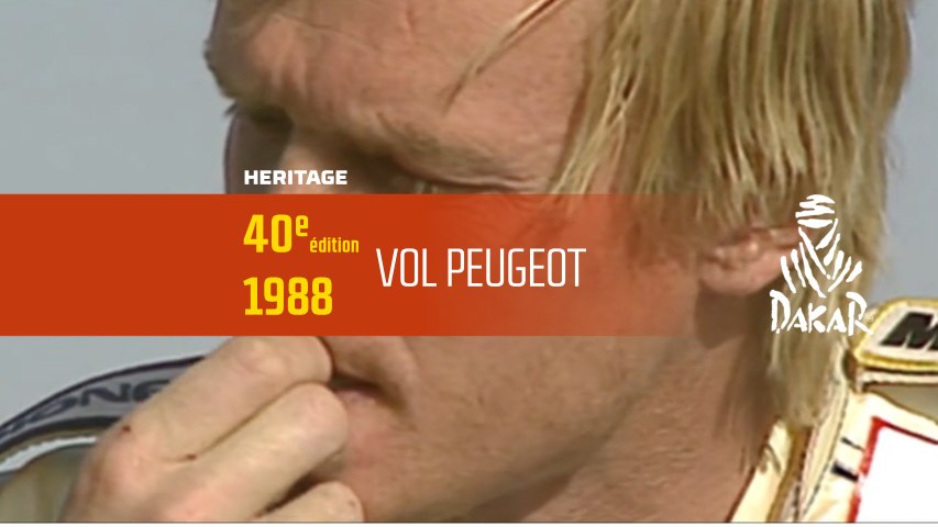 40ème édition - 28. 1988: vol peugeot - Dakar...