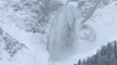 Snow Falls Over Yellowstone's Grand Canyon and Lower Falls