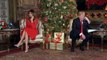 President Trump and First Lady Melania Trump participates in NORAD Santa Tracker phone calls. Dec 24