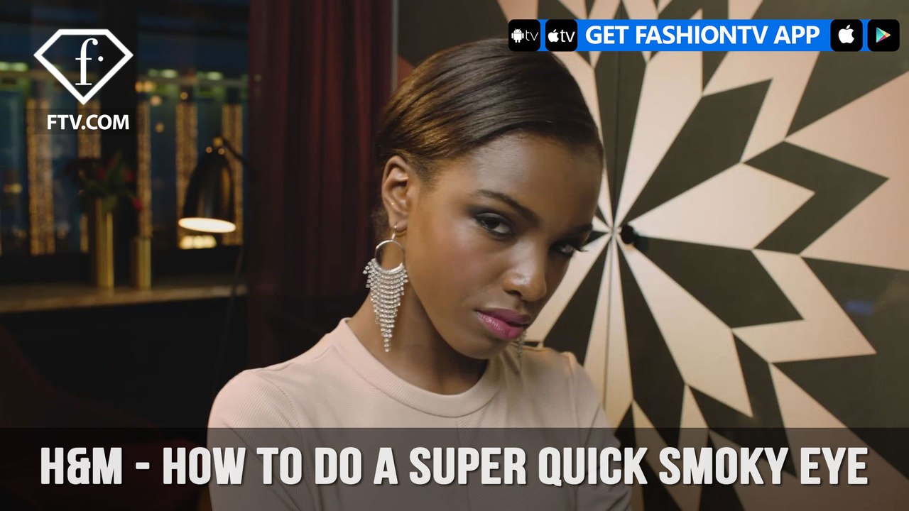 Leomie Anderson Top Model H&M Magazine How to Do a Quick Smokey Eye | FashionTV | FTV