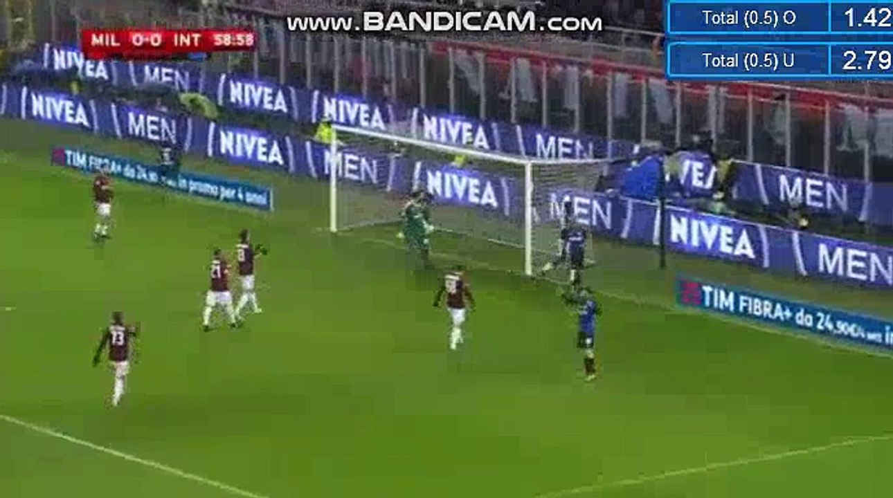 Joao Mario Missed 100% Chance HD - AC Milan 0-0 Inter Milan 27.12.2017