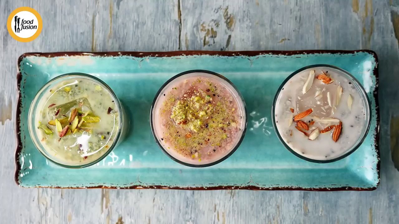 Sharbat 3-ways Recipe By Food Fusion