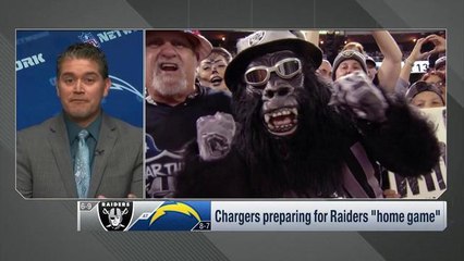 Ruiz: Expect about '75 percent Raiders fans' for Chargers' home game Sunday