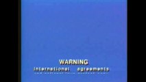 Warner Home Video Warning Screen (1982-Present) (Short) and Warner Home Video FBI Warning (1982-2004) (Short/Fadeless)