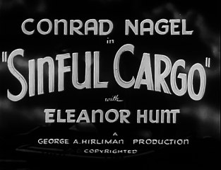Sinful Cargo (1936) CRIME DRAMA