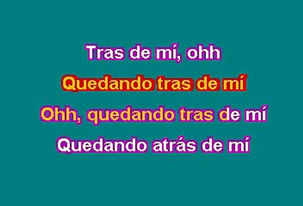 RBD - Tras de mí (Karaoke)
