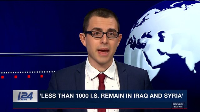 i24NEWS DESK | 'Less than 1000 I.S. remain in Iraq and Syria' | Wednesday, December 27th 2017