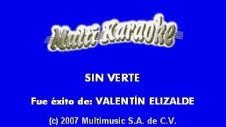 Valentin Elizalde - Sin verte (Karaoke)