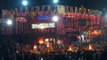 Varanasi at night, ceremonies on the River Ganga (aka Ganges)
