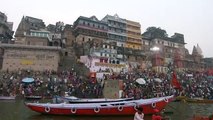 Varanasi early morning, bathing on the River Ganga (aka Ganges)