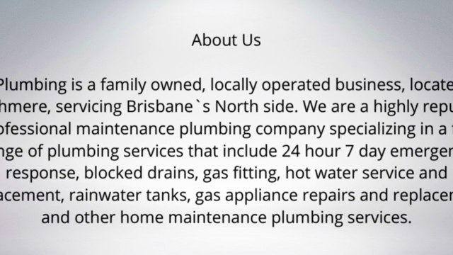 Brisbane Blocked Drains Repair Service