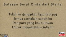Lirik Lagu Balasan Surat Cinta Dari Starla Video Dailymotion