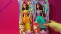 Disney Güzel saçlı Prensesler Ariel ve Bell oyuncak bebekler