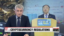 Korea to South Korea's regulatory curbs on cryptocurrency trading, prices nosedive