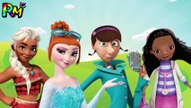 Wrong Hairs Disney Moana Frozen Elsa Despicable Me Lucy Doc McStuffins Finger family Nursery Rhy