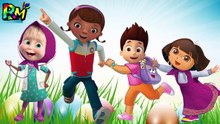 Wrong Heads Doc McStuffins Dora Masha Paw Patrol Ryder Finger family Nursery Rhymes for kids fu