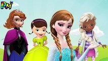 Wrong Hairs Disney Frozen Elsa Anna Sofia Doc McStuffins Finger family Nursery Rhymes for kids