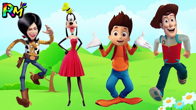 Wrong Heads Goofy Paw Patrol Toy Story Scarlet Finger family Nursery Rhymes for kids fun DgSZpgxKs