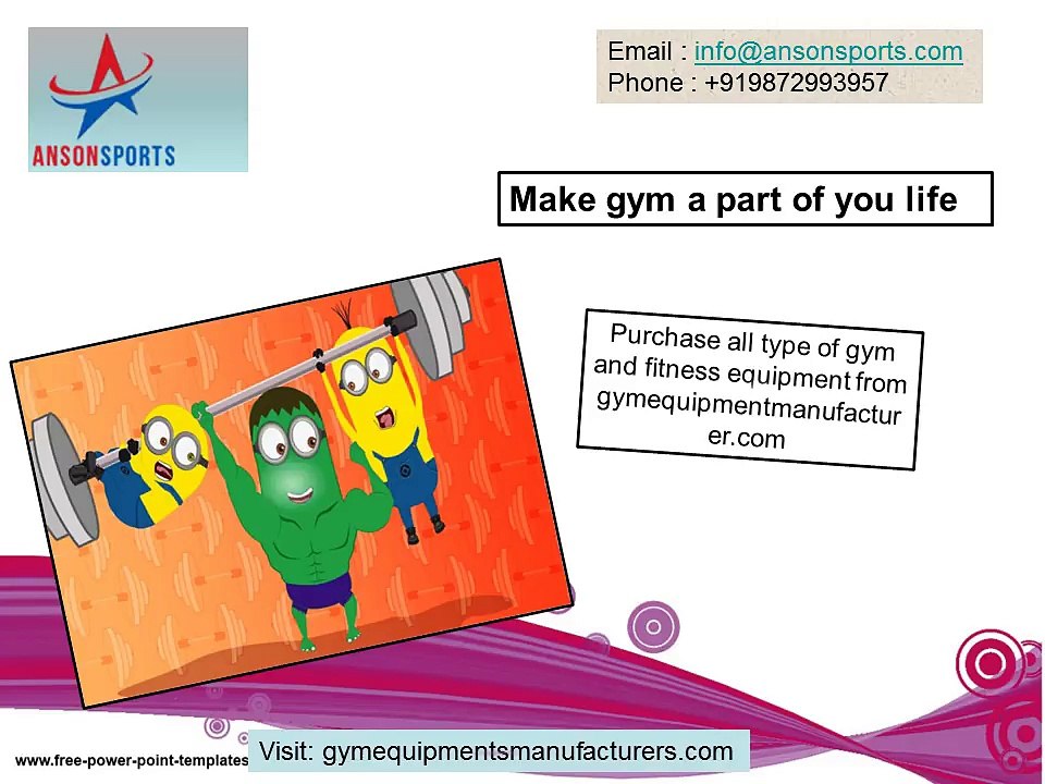 Make perfect choice for gym equipment manufactu...