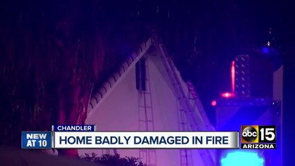 Chandler home badly damaged in fire