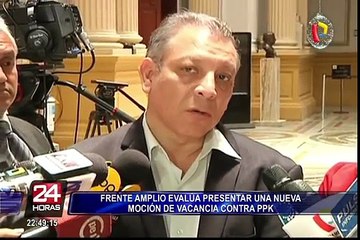 Frente Amplio evalúa presentar nuevo pedido de vacancia contra el presidente Kuczynski