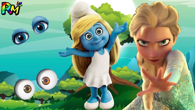 Wrong Eyes Minions Masha Talking Tom Smurfs Finger family Nur