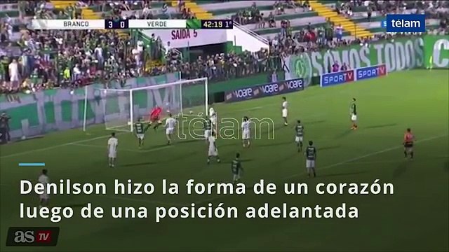 Kadın hakeme kalp gönderen Denilson