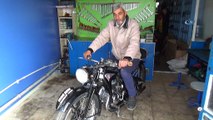 İkinci Dünya Savaşını görmüş motosiklet, hala o günkü gibi çalışıyor