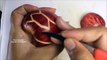 How To Make Purple Apple Tortoise - Fruit Carving Garnish - Food Art Decoration