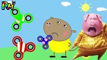 Wrong FIDGET SPINNERS Learn Colors Wrong Ears Peppa Pig Finger Fam