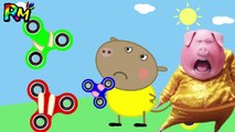 Wrong FIDGET SPINNERS Learn Colors Wrong Ears Peppa Pig Finger Family song Nu