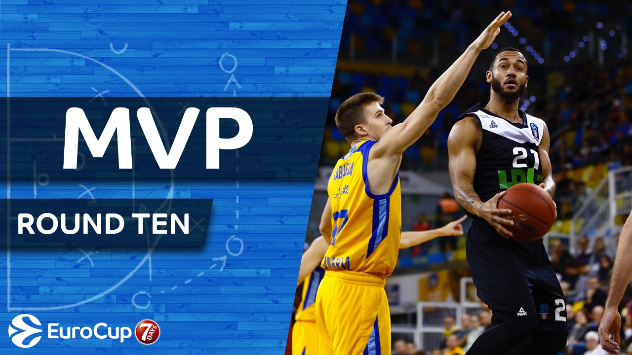 7DAYS EuroCup Regular Season Round 10 MVP: John Roberson, Asvel Villeurbanne