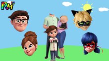 Wrong Heads Ladybug Boss Baby Family Finger family Nursery Rhyme