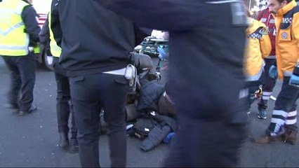 Kutlamalar Sonrası Trafiğe Açılan Kızılay'da Kaza