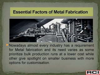 Essential Factors to Choosing a Metal Fabrication Company
