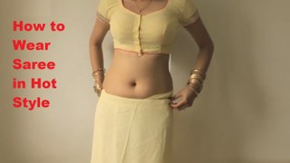 How To Wear Sari in Hot Style | Saree Draping Tutorial