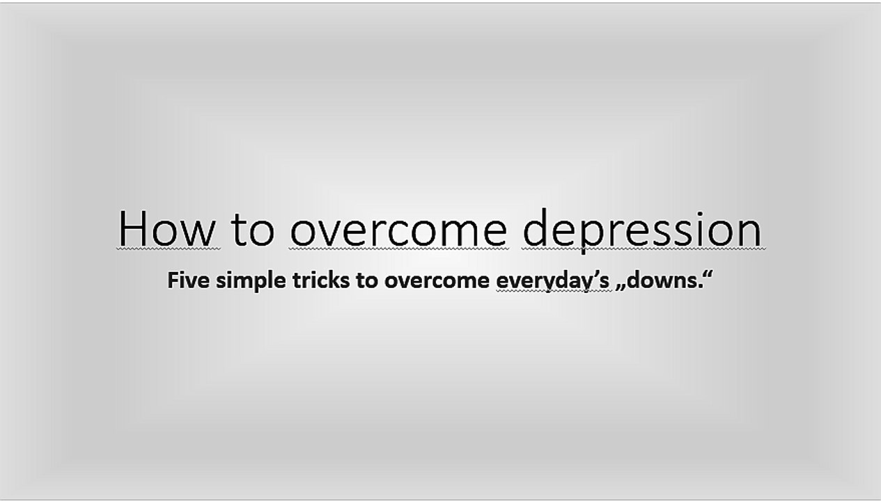 How to overcome depression - Depression - How to beat depression