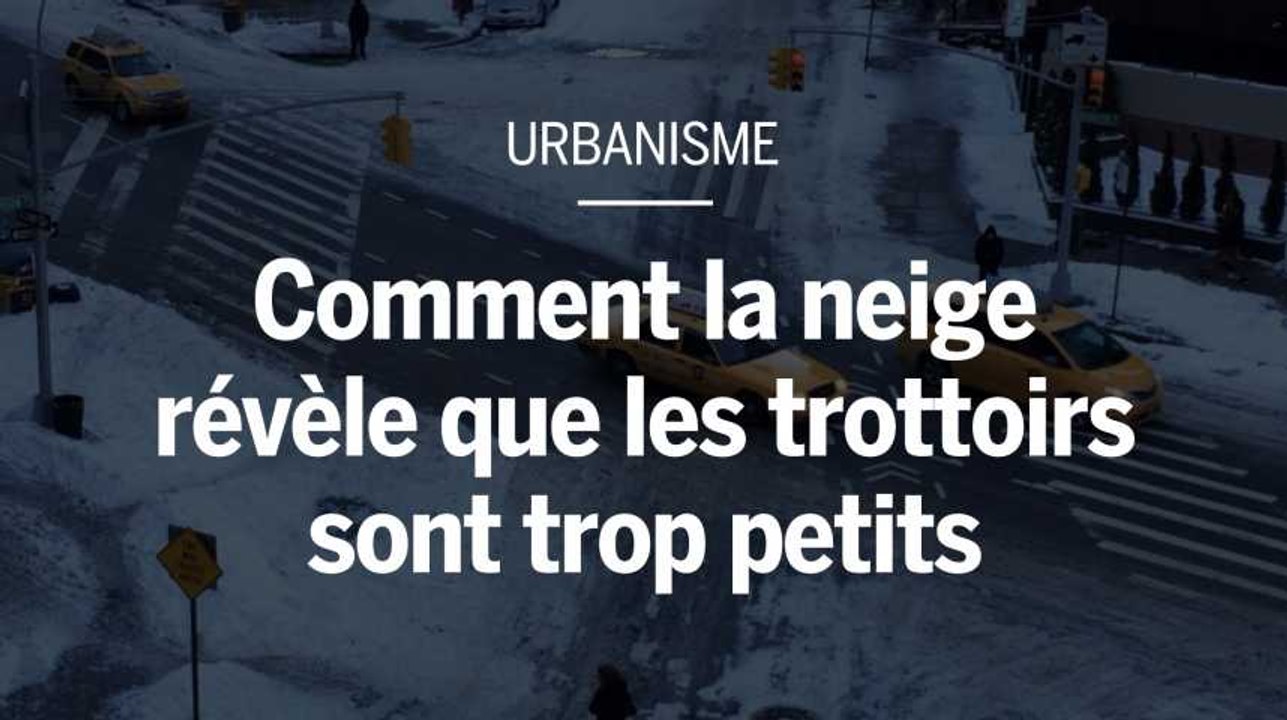Comment la neige révèle que les trottoirs sont trop petits