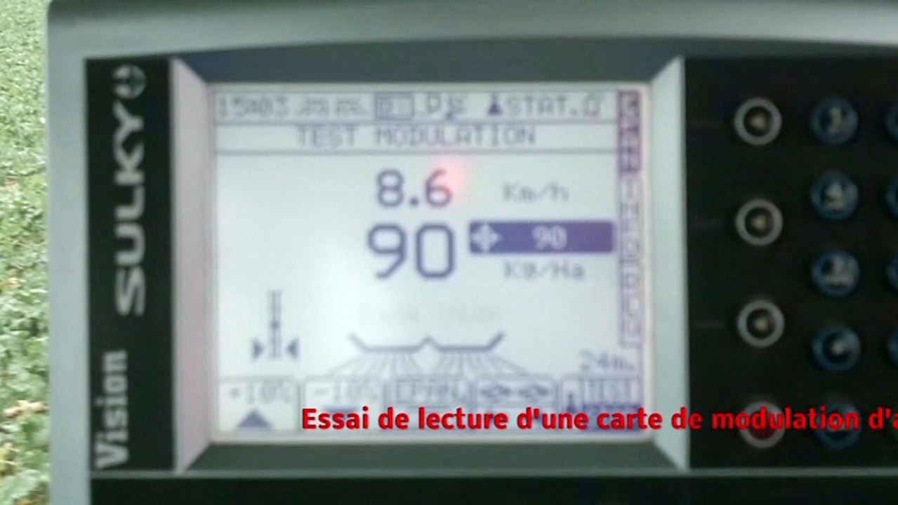 Carte Modulation avec boitier Vision II sur Sulky X44 WPB (pesée ...