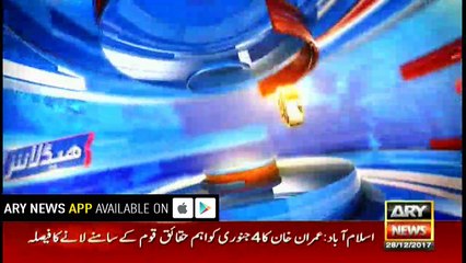 Headlines 1800 28th December 2017