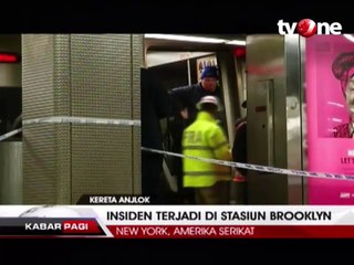 Kereta Bawah Tanah di New York Anjlok, 100 Orang Terluka