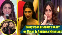 Bollywood Celebrity react on Virat & Anushka Marriage  LATEST NEWS