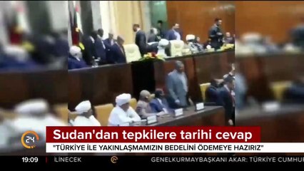 Sudan'dan tepkilere tarihi cevap